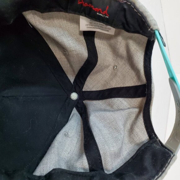 Diamond Supply Co. Brilliant Logo Black Men's Sport Snapback Hat Gray Mint Gren - Picture 7 of 10